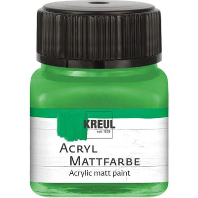 KREUL acryl matte verf, 20 ml - Lichtgroen