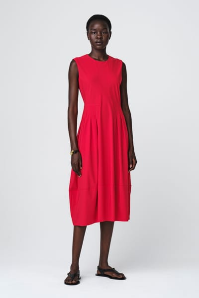 Heide dress  technical jersey | Red - Red / S