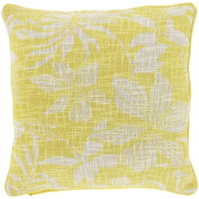 Unique Living - Sierkussen Keoni Lemon Yellow -45x45cm