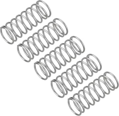 Drukveren 0,8 x 9 x 25 mm - 5 Stuks Roestvrij Staal Compressie Veer