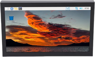 Draagbaar Extra Scherm - Secundaire Monitor - Multitasking Werk - Veelzijdige Aansluitingen - 7 Inch - Zwart