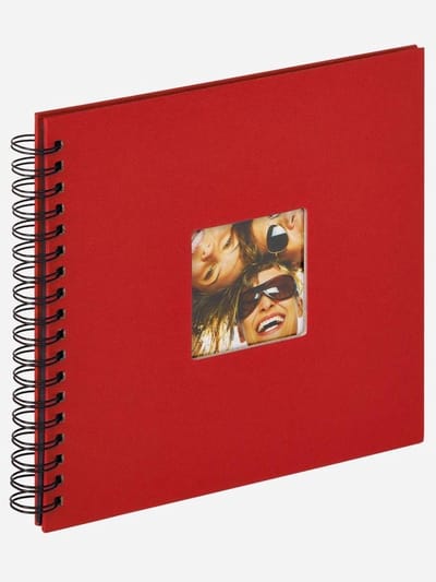 Walther SA-108-R Fun - Spiraal album - Formaat 26 x 25 cm - Rood