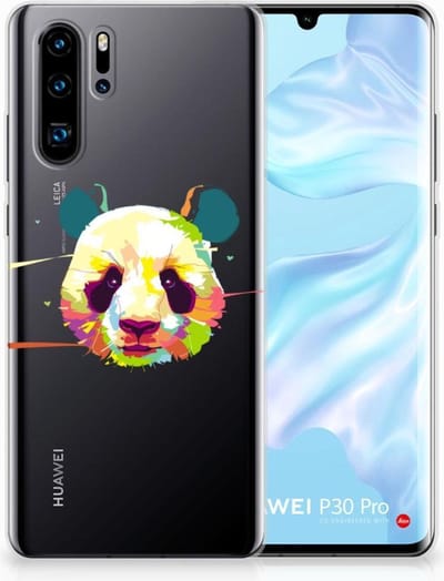 Huawei P30 Pro Telefoonhoesje met Naam Panda Color
