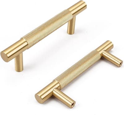 5 stuks 128mm,goud massief messing kastgrepen keukenkastgrepen moderne ladegrepen badkamerkastgrepen garderobekastdeurgrepen Handgreep Mat Goud - Handgrepen Goud 128 mm