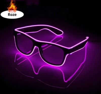 Bovista - Festival Bril - Rave - Space - Techno - Freaky Glasses - Heren - Dames - Zonnebril - Roze