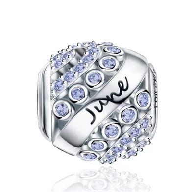 Bedel Juni - 925 Sterling Zilver - Voor Bedelarmband - Romystones