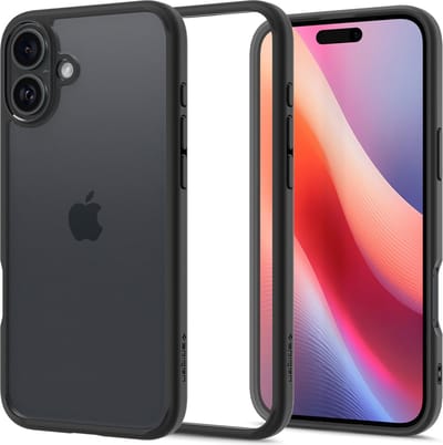 Spigen Ultra Hybrid Backcover geschikt voor Apple iPhone 16 Plus - Matte Black