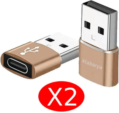 Usb Type C Adapter Usb 3.0 Type A Male Naar Usb 3.1 Type C 2X Stuks Vrouwelijke Converter Usb C Opladen Data transfer Adapter Goud