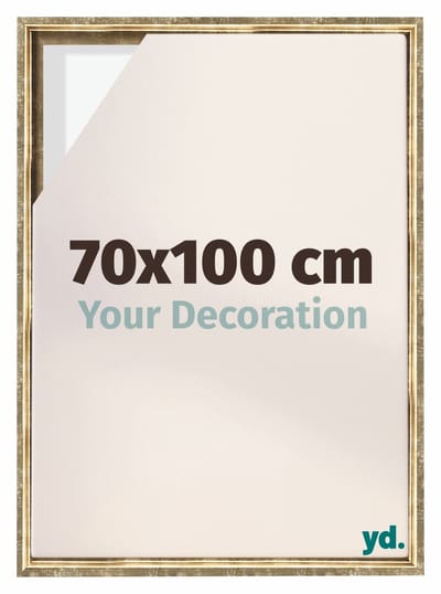 Your Decoration - Baklijst 70x100 cm - Goud Antiek - Baklijst voor Canvas - MDF - Lyon