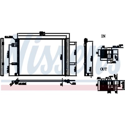 Condensator, airconditioning NISSENS 941090