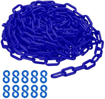 Grote Kunststof Afzetketting Blauw 10 Meter voor Veiligheid en Decoratie