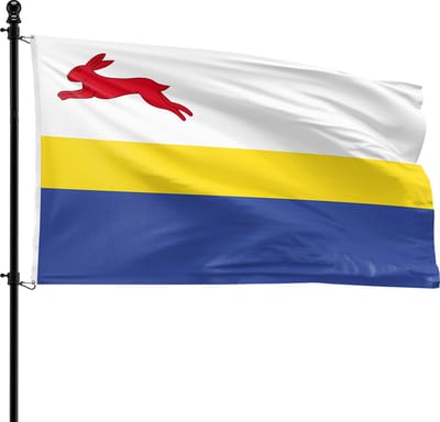 VlagDirect - De Friese Meren vlag - De Fryske Marren vlag - Gemeente De Friese Meren vlag - 90 x 150 cm.
