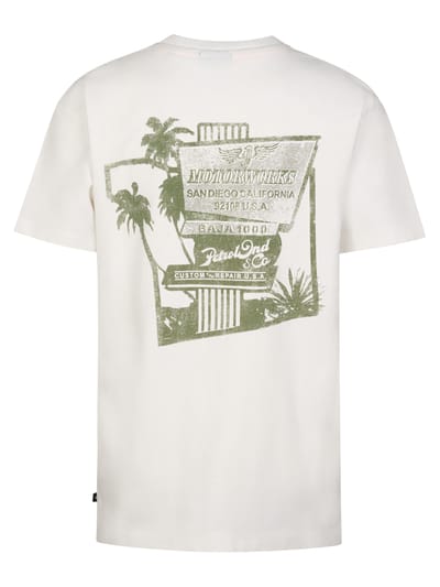Petrol Industries - Jongens T-shirt met rugprint Mezcal - Wit - Maat 140