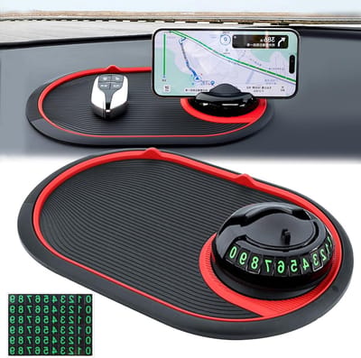 Non-slip Automat met 360° Rotatie voor Telefoons, Sleutels, Brillen en Sieraden - Ideaal voor in de Auto