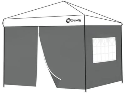 Zijpanelen voor vouwpaviljoen 3x3 m met ritssluiting en waterdichte afwerking