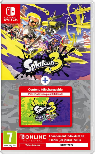 Splatoon 3 + Pass d'Extension + Abonnement de 3 mois Nintendo Switch Online - Nintendo Switch versie