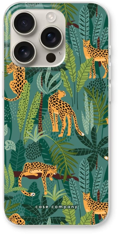 Case Company® - Hoesje geschikt voor iPhone 16 Pro hoesje - Luipaard 2 - Soft Cover Telefoonhoesje - Bescherming aan alle Kanten en Schermrand