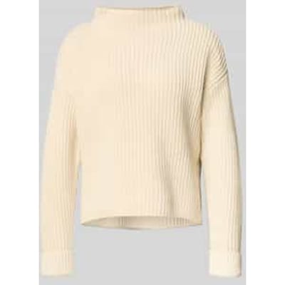 Regular fit gebreide pullover van katoenmix, model 'SELMA'