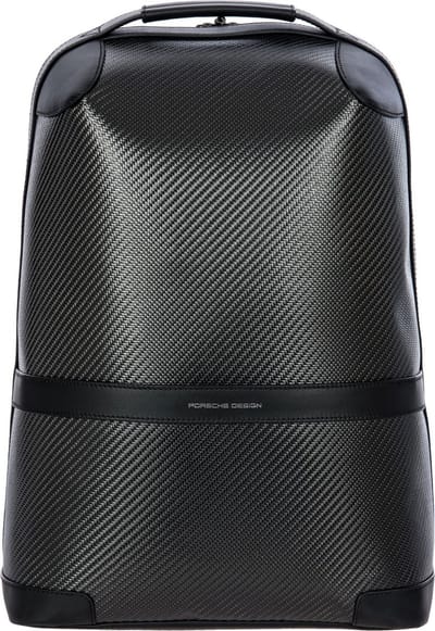PORSCHE DESIGN Vrije tijd rugzak Rugzak met laptopvak Carbon Backpack Black Grijs Zwart