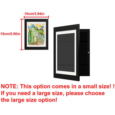 Kinderkunstlijsten Magnetische Voorzijde Open Verwisselbare Display Woondecoratie Kinderen Frametory voor Poster Foto Tekening Schilderijen Afbeeldingen NIEUW black