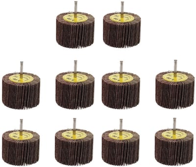 Schuurschijf Set - Flap Wiel - Metaal Bewerken - 60 Grit Cursus - 80mm 10 Stuks - Niet Gespecificeerd