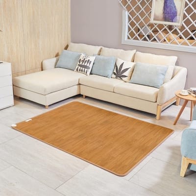 Verwarmd Vloerkleed - Elektrisch Tapijt - Warmte Creëren - Grafeen Infrarood - 50x150cm - Grijs