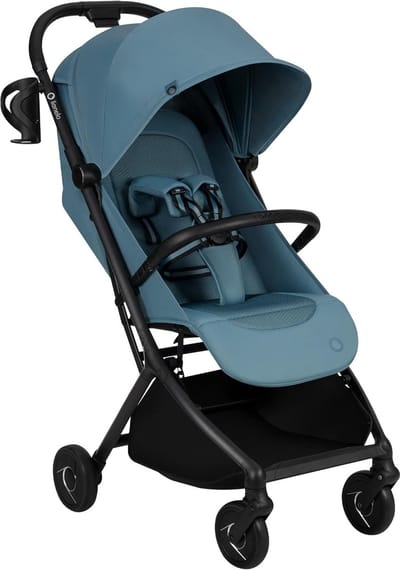 Lichtgewicht buggy - Reisbuggy compact - Onderweg reizen - Eenhands inklapbaar - 59 kg ultralicht - Blauw