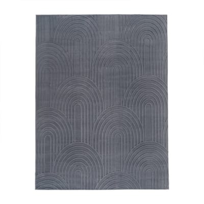 Vachtkleed Lelystar antraciet 80x150 cm
