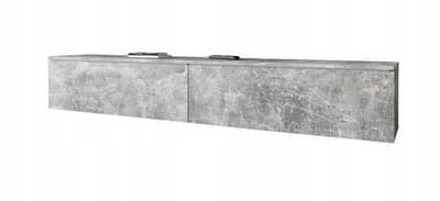 Bratex - TV-meubel - 180 cm breed - Beton Look Mat - Hangend of Staand - 2-deurs