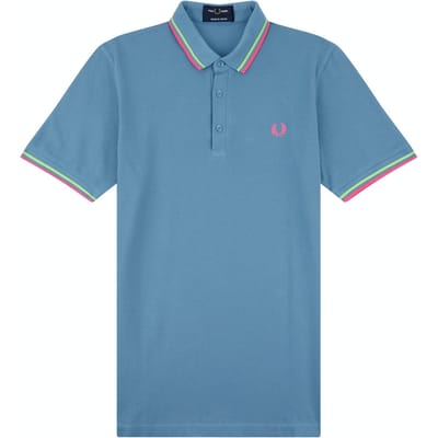 Fred Perry Heren Piqué Polo Shirt (Blauw)