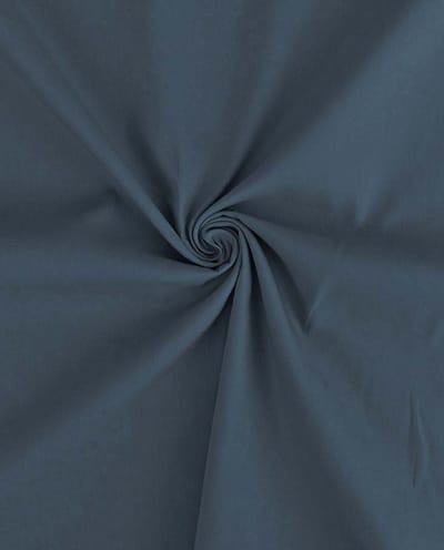 Poplin Katoen Uni Stof per Meter – Donker Jeans Blauw – Glad & Stevig – 100% Katoen – Voor Kleding & Decoratie