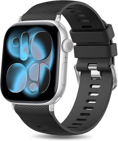 Siliconen Armband voor Apple Watch 38 mm tot 49 mm, Comfortabele Reservebandjes voor iWatch SE en Series 10 tot 1