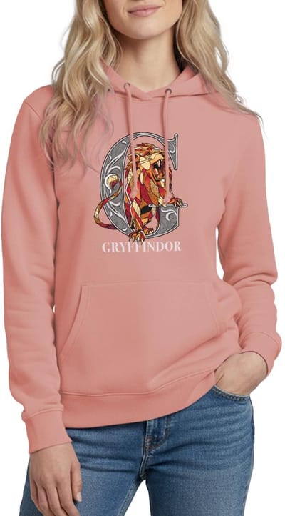 Harry Potter Gryffindor Coat of Arms Monochrome Hoodie Dames