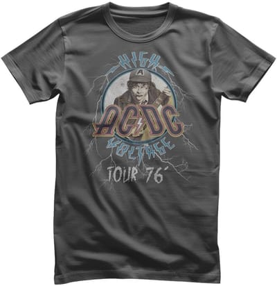 AC/DC High Voltage Tour 76' T-shirt PS-1-ACDC019