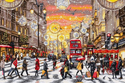 Christmas Shopping | Kerst Boodschappen Aida Luca-S Borduurpakket BU5007