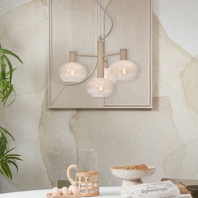 it's about RoMi Hanglamp Bologna - Wit - 43x43x34cm - Modern - Hanglampen Eetkamer, Slaapkamer, Woonkamer