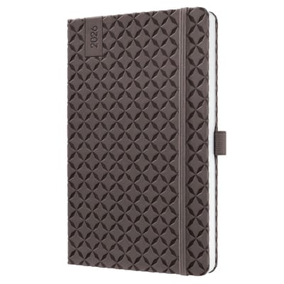 Sigel weekagenda Flair 2026 - formaat A5 - Coffee Brown - hardcover - SI-J6123