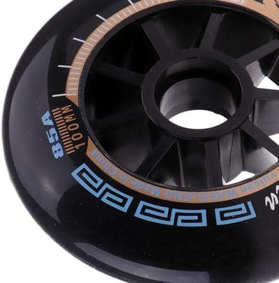 Inline Skate Wielen - Rolschaats Wielen - Snel Skaten - Hoge Elastische - 100 mm - Blauw