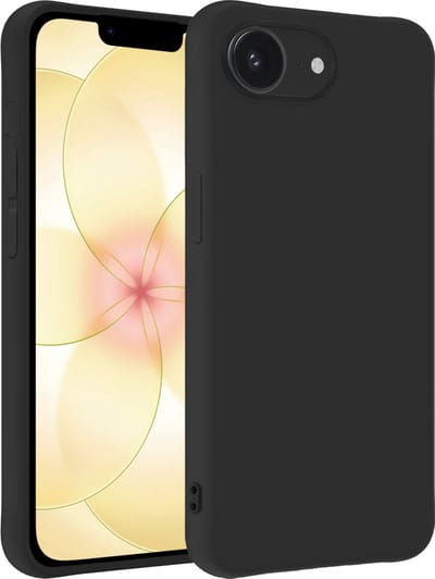 Hoesje - Geschikt voor Apple iPhone 17e - Sterk & Shockproof - Hoes Cover - Siliconen Case - Telefoonhoesjes - Zwart