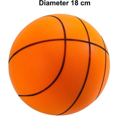 Stille Basketbal Geluidloos Geen Geluid Hoge Dichtheid Zacht PU Schuim Knijpbare Bal Binnen Mute Stuiterende Basketbal Kinderen Sport Speelgoed