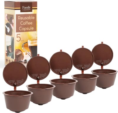 5x Herbruikbare Dolce Gusto Koffie Cup - Milieuvriendelijk - Duurzaam - Koffie Cups Capsules - Navulbare Koffiecapsules - Koffiecapsule- Dolce Gusto
