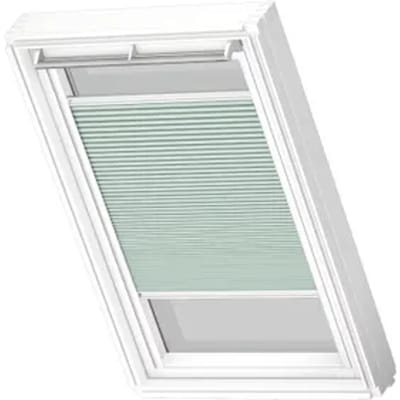 Velux Manueel Verduisterend Plisségordijn Fhc Mk06 1168swl Stoffig Groen White Line