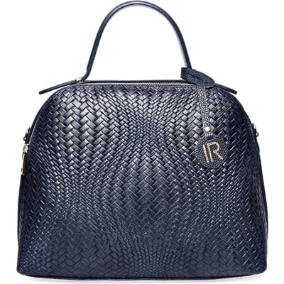Isabella Rhea Blauw Rundleer Tas