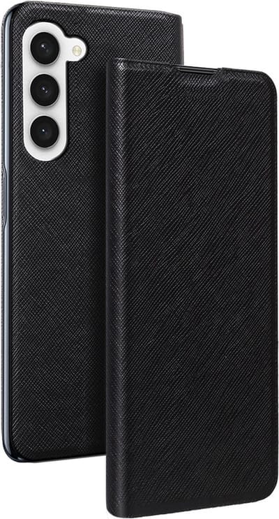 Bigben Connected, Hoesje geschikt voor Samsung Galaxy S23 FE - Folio met Standaard & Kaarthouder, Zwart
