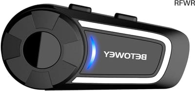 RFWR® Intercom Motorfiets voor 6 Personen met Bluetooth, Muziek Delen en FM-Radio