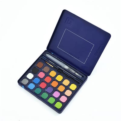 Dailygoods- Aquarelverf Set 24 Kleuren - Levende Waterkleuren