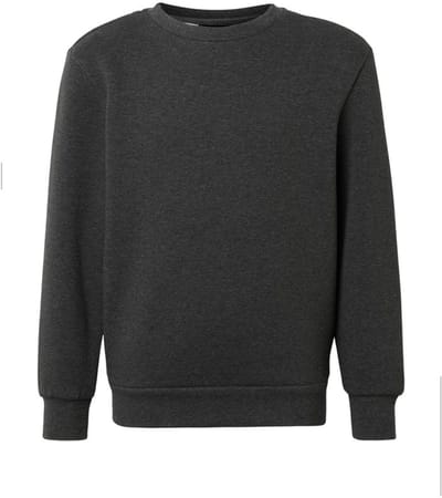 Urban Classics - Fluffy crewneck Sweater/trui kids - Kids 110/116 - Grijs