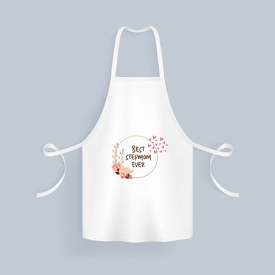 Akyol - bonusmoeder cadeau - Keukenschort - Moeder - stiefmoeder cadeau - bonusmama - stiefmoeder cadeautjes - moederdag cadeau - mamacadeautjes verjaardag - liefste mama - bonusmama - leuk kado om te geven - 82 bij 71 cm