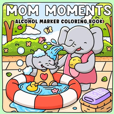 Alcohol Markers - Kleurboek voor Volwassenen - Papieren Bladen - Creatieve Ontspanning - Inspirerende Illustraties - Voor Moeders