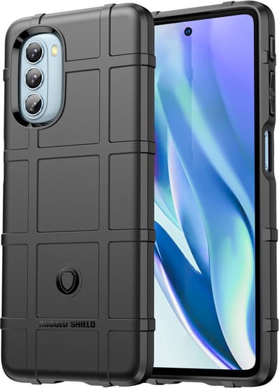 Coverup Hoesje - Geschikt voor Motorola Moto G51 Hoesje - Coverup Rugged Shield TPU Back Cover - Zwart